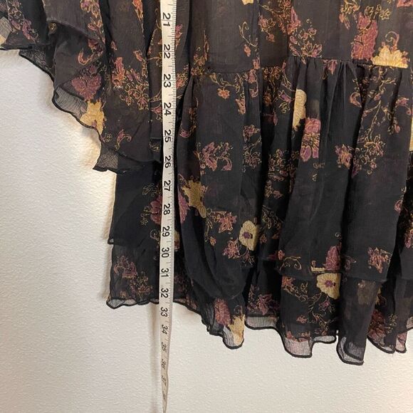 Free People Sunsetter Sheer Floral Dress Size Medium - Picture 2 of 9
